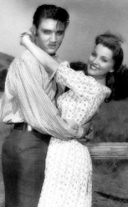 Elvis with Debra Paget on set of Love Me Tender
